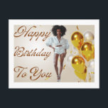 Grattis till dig Melanin Sista Svarta Drottning  Vykort<br><div class="desc">Grattis till dig Melanin Sista Svarta Drottning Födelsedagsfest Kul</div>