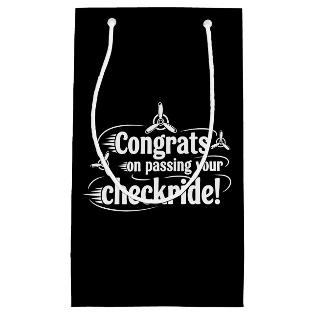 Grattis till din genomgångna checkflygning! (Framsidan)