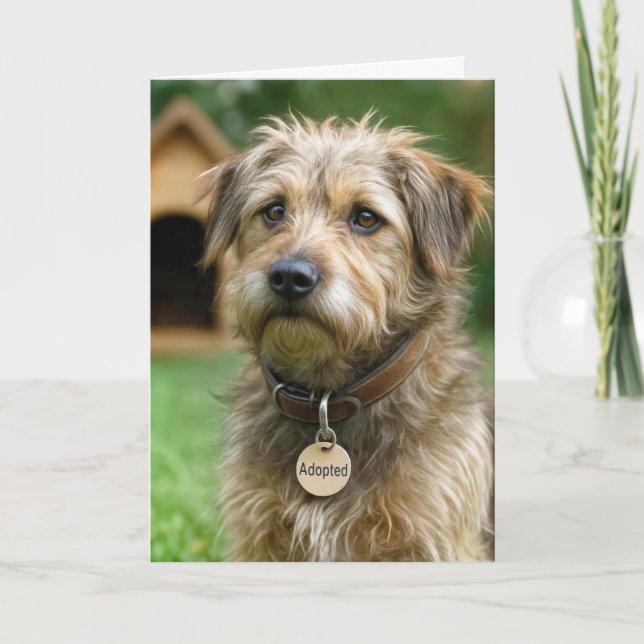 Grattis till din nya hund kort (Framsida)
