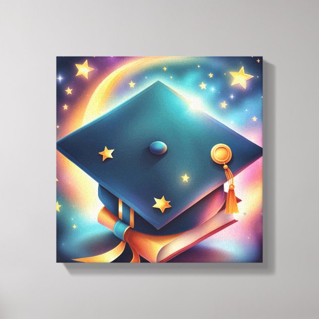 Grattis till din studentexamen canvastryck (Framsida)