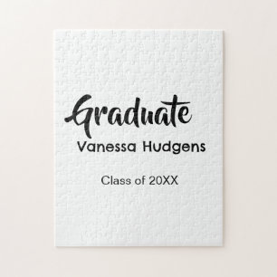 Grattis till examen namn datum år klass universite pussel