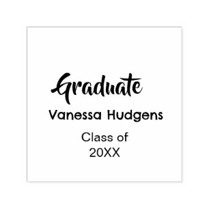 Grattis till examen namn datum år klass universite självfärgande stämpel