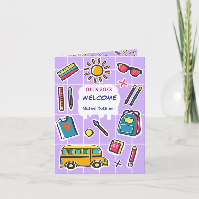 Grattis till första dagen i 2:a klass VÄLKOMNA Inbjudan (Framsida)