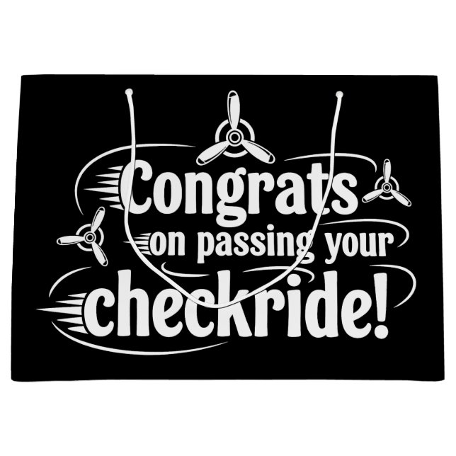 Grattis till godkända checkflygningen! (Framsidan)