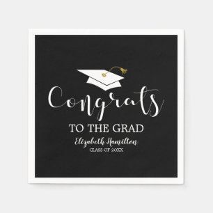 Grattis Till Graden Grad Hatt Chic Examen Pappersservett