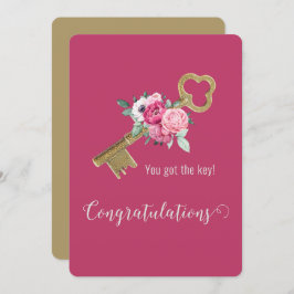 Grattis till inflyttningen Ny husägare Modernt Kort