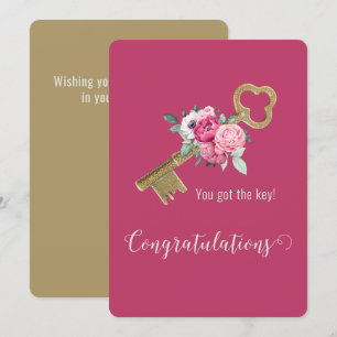 Grattis till inflyttningen Ny husägare Modernt Kort