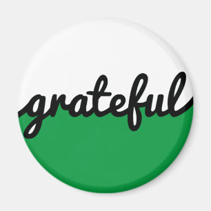 Grattis till Modern Grönt Black and White Magnet