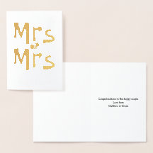 Grattis till Mrs och Mrs på bröllopet