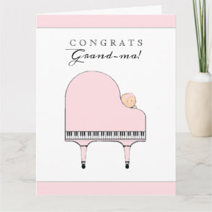 Grattis till nya farmor/mormor kort