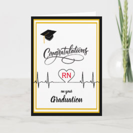 Grattis till sjuksköterskan på sin examen kort