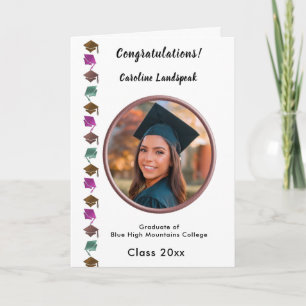 Grattis till studenten 2025, Vita Rosor Kort