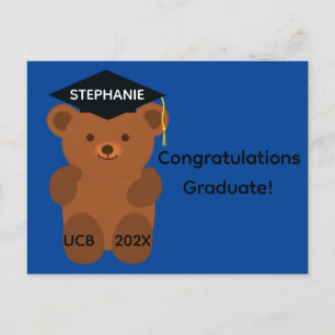 Grattis till studenten Björn #1 vykort