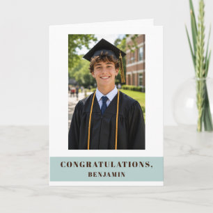Grattis till studenten Studentfoto Kort