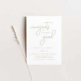 Grattis till vår examen Anpassad festinbjudan Inbjudningar