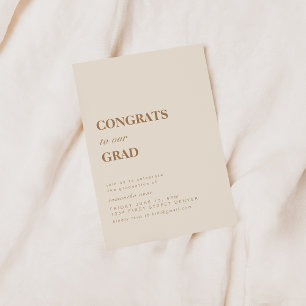 Grattis till vår examen inbjudningar