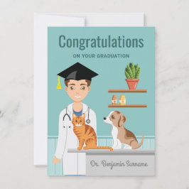 Grattis till veterinärstudent DVM examen Kort