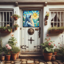 Grattis till Whimsique-Polar Bear Faux-lagat glas