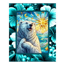 Grattis till Whimsique-Polar Bear Faux-lagat glas