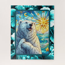 Grattis till Whimsique-Polar Bear Faux-lagat glas