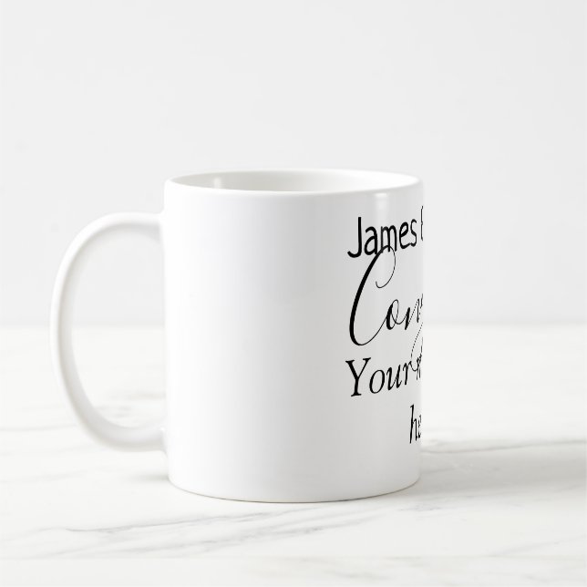 Grattis tillägg namn meddelande bröllop nygift par kaffemugg (Vänster)