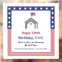 Grattis USA på 250-årsdagen! Fastighetsmarknadsför