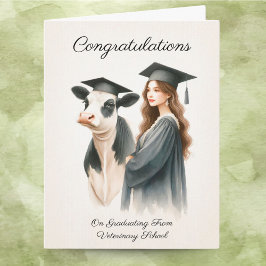 Grattis Veterinärskolan Ko Och Examen Kort