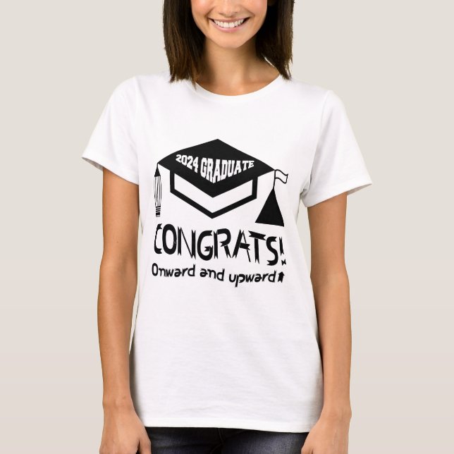 Grattisar, 2024 Student! T Shirt (Framsida)