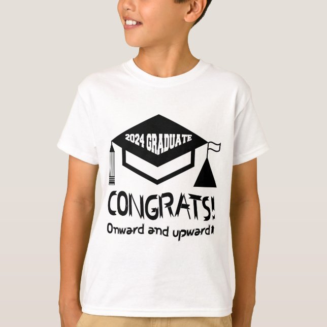Grattisar, 2024 Student! T Shirt (Framsida)