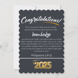 Grattisar 2025 Filippinerna 1:9-11 kristna Julkort