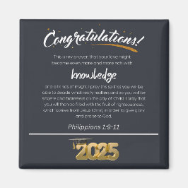 Grattisar 2025 Filippinerna 1:9-11 kristna Magnet