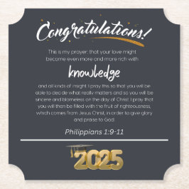 Grattisar 2025 Filippinerna 1:9-11 kristna Underlägg Papper