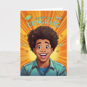 Grattisar African American Teenage Boy Kort