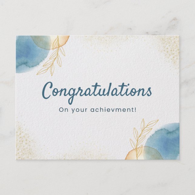 grattisar av elegant på din prestation vykort (Framsida)