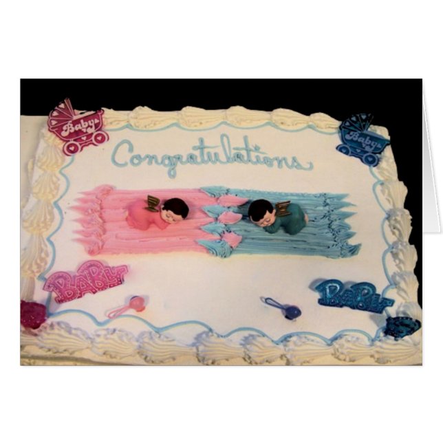 Grattisar Baby! Hälsningskort (Framsidan Horizontal)