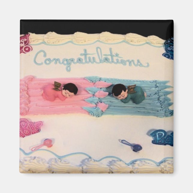 Grattisar Baby! Magnet (Framsidan)