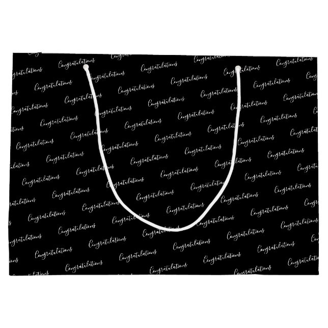 Grattisar Black Gift Bag - HAMbyWG (Baksidan)