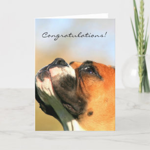 Grattisar Boxer Hund Greeting Card Kort