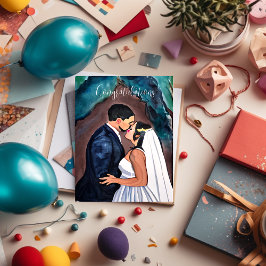 Grattisar | Bröllop Kiss för par Kort