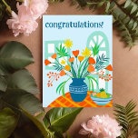GRATTISAR Cute Blommigt Bouquet Roligt Anpassnings Vykort<br><div class="desc">Skicka en glad komplimang till hälsning med den här handgjorda illustrationen av ett färglöst vas av blommor. Anpassa det här kortet med din egen text på framsidan och baksidan! Klicka på "Anpassa" ovan om du vill redigera texten. Klicka sedan på "redigera med hjälp av verktyg" för att lägga till ytterligare...</div>