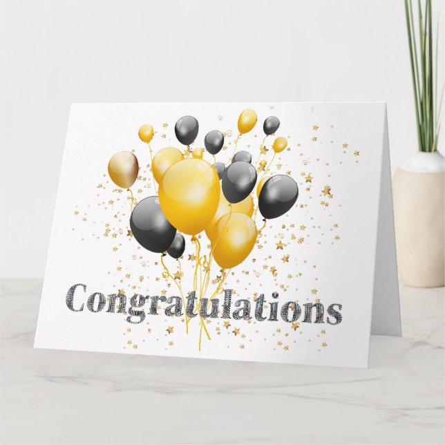 Grattisar Decorative Disco Boll Tack Kort (Framsida)