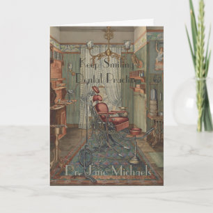 Grattisar Dentist Dental Practice Watercolor Kort