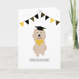 Grattisar Doodle Hund Studentmössa Kort
