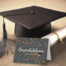 Grattisar du gjorde det Studenten Kort