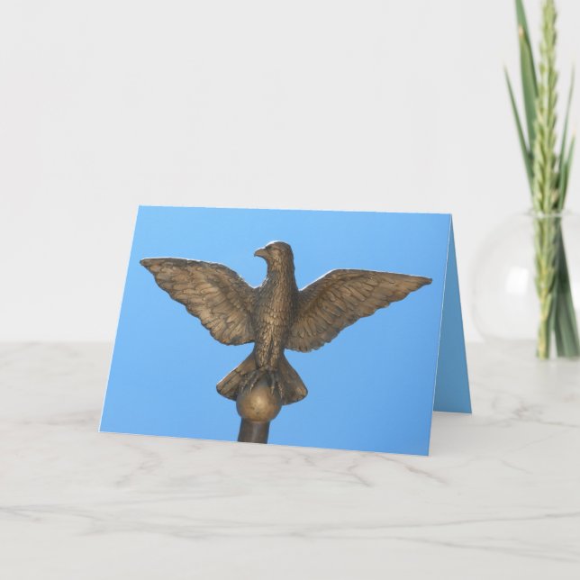 Grattisar: Eagle & Blå himmel Kort (Framsida)