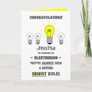 Grattisar Electrician, Future är Bright Kort
