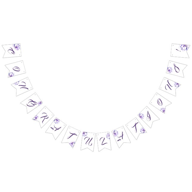 Grattisar Elegant Violet Vimplar (Alla)
