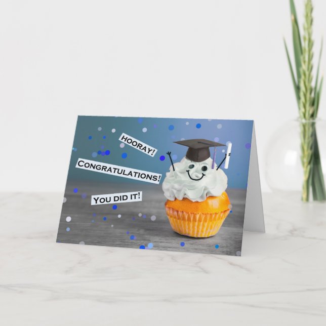 Grattisar för att beskatta Cute Cupcoa Helgkort (Framsida)