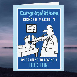 Grattisar för att bli ett Doktor-kort Kort