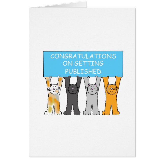 Grattisar för att få publicerad hälsningskort (Framsidan)